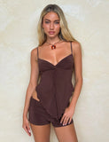 JOVIENNE TOP BROWN CHOCOLATE