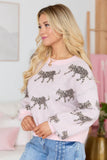 Reign Pink Cheetahs Pullover FINAL SALE
