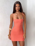 MIDORI BANDAGE DRESS CORAL