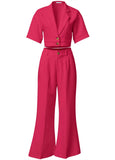 Flare Leg Suiting Set Azalea