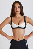 Soft Active Twist Front Sports Bra in Black