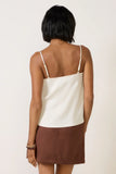 Monroe Satin Lace Trim Cami