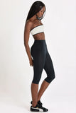 Soft Active Capri Leggings in Black