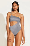 Cosmo One Shoulder One Piece Twilight Metallic