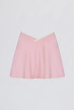 Soft Active Crossover Mini Skort in Powder Pink