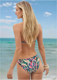 Goddess Push Up Bikini Top Fuzzy Paisley