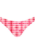 High Leg Bikini Bottom Tie Dye Stripe