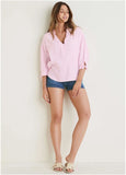 Textured Oversized Blouse Lilac