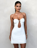 CECILY MINI DRESS WHITE