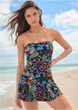 Venice Skirted Swim Dress Midnight Elegance