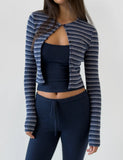 LEORA TOP NAVY
