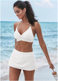 Aruba Swim Bikini Skirt Pearl White
