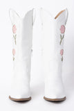 Willa Rose White Cowboy Boots FINAL SALE