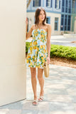 Calloway Lemon Print Strapless Dress