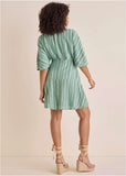 Dolman Sleeve Mini Dress Iceberg Green