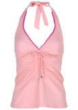 Sicily Halter Tankini Top Almond Blossom