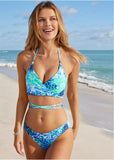 Strappy Wrap Bikini Top Jungle Tides