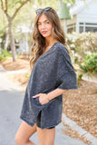Britton Black Oversized Tee