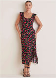 Ruffle Maxi Dress Very Cherry