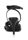 Knot Strap Heel Black