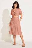 Playa Cut Out Dress Desert EcoLinen