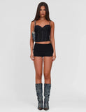 KAIRA CORSET TOP BLACK