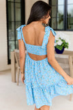 Kaylee Blue Floral Dress