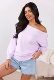 Preslee Lavender Slouchy Top