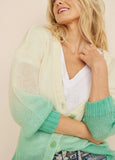Button Up Cardigan Green
