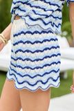 Sienna Blue Striped Shorts