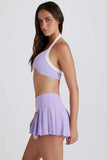 Soft Active Low Rise Pleated Tennis Skort in Lavender
