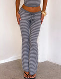 LEORA PANT GREY STRIPE