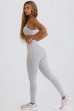 Soft Active Mid Rise Leggings in Grey