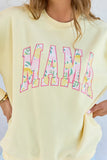 Mama Block Lemons Yellow Graphic Sweatshirt