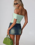 LISETTE TOP YELLOW STRIPE