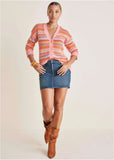 Fair Isle Cardigan Peach Dust