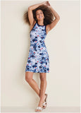 Printed Fit And Flare Dress Boardwalk Stars