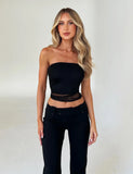 HARRIETT TUBE TOP BLACK