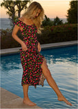 Ruffle Maxi Dress Very Cherry