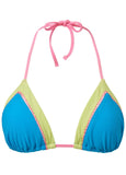 Hamptons Diamond Stitch Top Soft Seas
