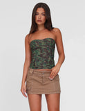ZELIE MINI SKORT NEUTRAL SANDBLAST WASHED TAN