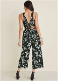 Linen Jumpsuit Modern Graffiti
