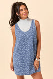 Hazel Floral Denim Mini Dress