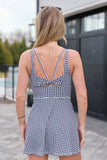 Active State Black Gingham Dress