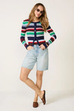 Alyssa Stripe Twin Set Cardigan