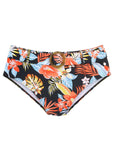Belted Full Coverage Bottom Red Yellow Tropic