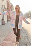 Cheyene Pastel Southwestern Print Cardigan