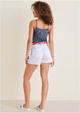 Bandana Print Tank Bandana Blue