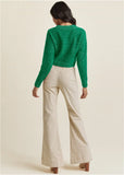 V Neck Sweater Emerald