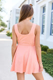 Hayes Orange Side Cinch Dress